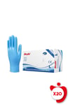 Beybi Pudrasız Nitril Muayene Eldiveni L Beden Mavi 100'lü