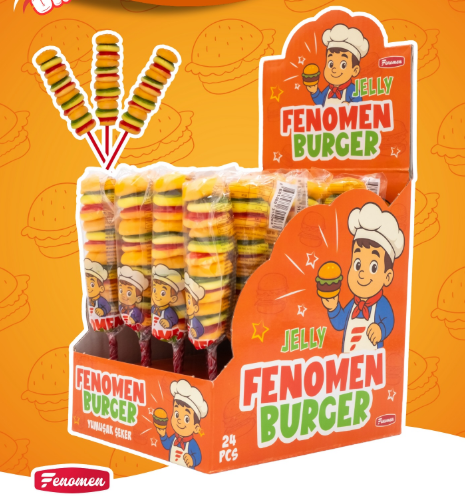 Fenomen Burger Jelly Yumuşak Şeker 35gr