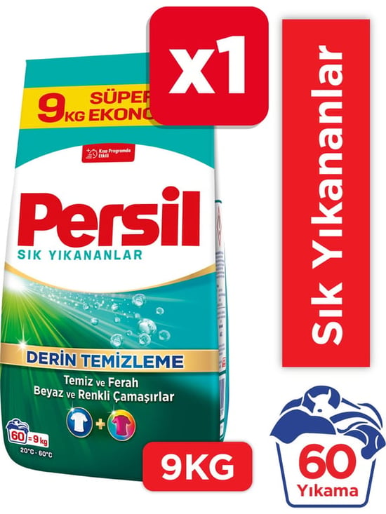 Persil Toz Deterjan. 9Kg Sık Yıkamalar Derin Temizlik