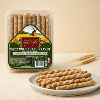 Kastamonu Meşhur Sepetçioğlu Siyez Unlu Burgu Kraker 170g