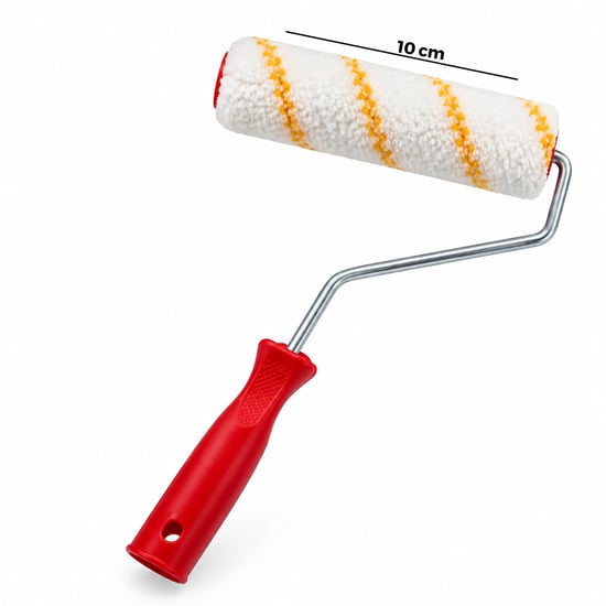 Gns-015 043 ( 10cm ) ( Saptak Saplı ) Saten Parmak Boya Rulosu
