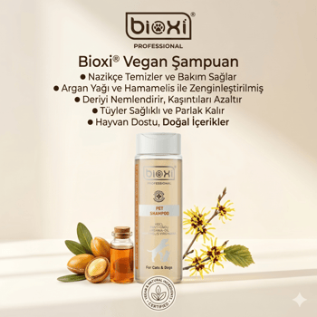 Bioxi® Vegan Kedi ve Köpek Şampuanı - Doğal Bakım ve Parlak Tüyler İçin5lt