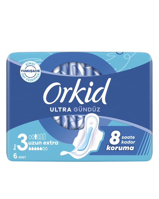 Orkid Hijyenik Ped Ultra Uzun Ekstra Tekli 6'lı