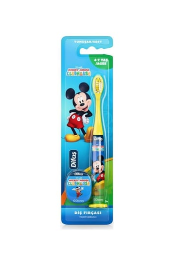 Difaş Disney Lisanslı Mıckey Mouse 4-7 Yaş Çocuk Diş Fırçası