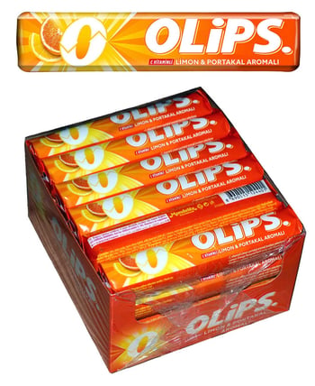 olips, olips şeker, şeker, meyveli şeker, portakallı şeker, limonlu şeker, olips portakal ve limon