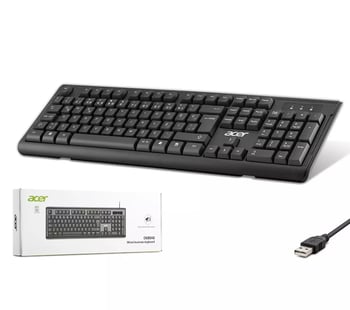 Acer Oak0a0 Standart Klavye Sessiz Tuşlu - Siyah
