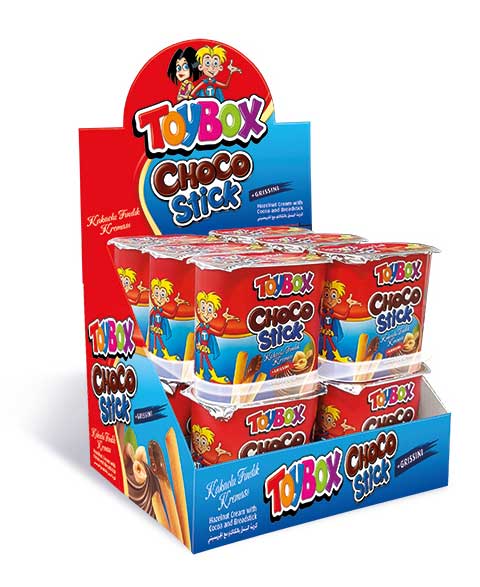 Toybox ChocoStick Kakaolu Fındık Kreması ve Grissini 56 gr X 12'li Paket