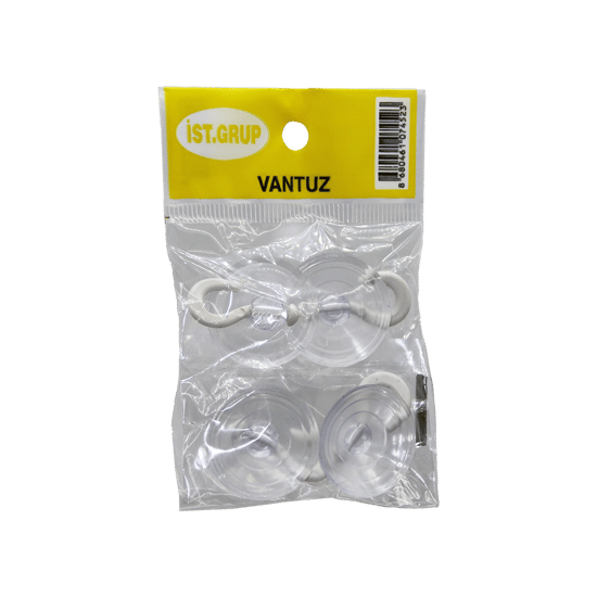 İstanbul Grup ( Küçük ) ( 4pcs ) Şeffaf Vantuz