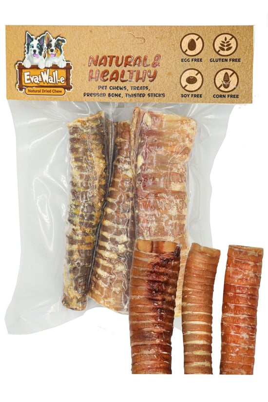 Eva & Walle Doğal Dana Gırtlak Stick Köpek Ödül Çubuğu 15cm | %100 Katkısız Çiğneme Çubuğu | Küçük, Orta & Büyük