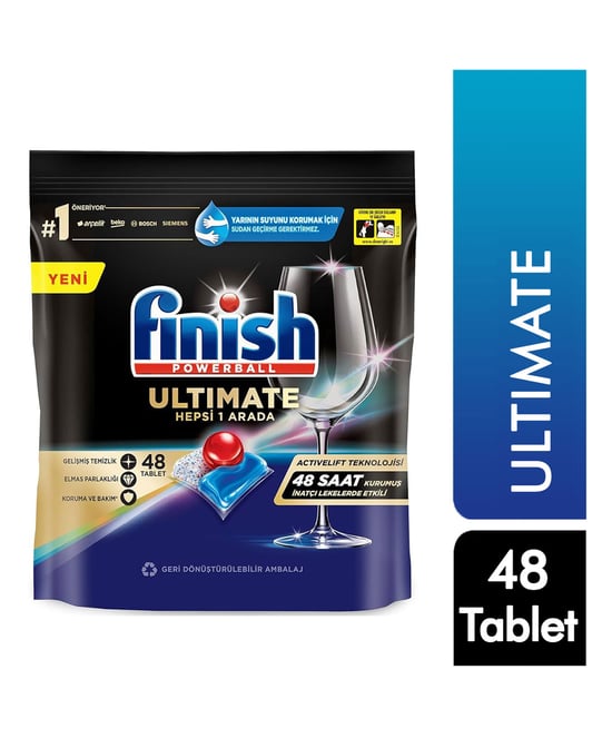 Finish Powerball Ultimate Hepsi Bir Arada 48 Yıkama Bulaşık Tableti