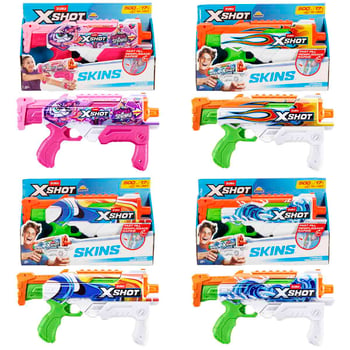 Karışık X-shot Skins Hyperload Fast Fill Su Tabancası 34 Cm
