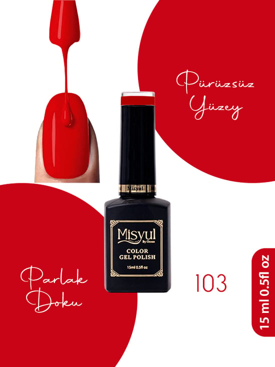 Misyul Uv Led Kalıcı Oje Nail Art 15 Ml 103