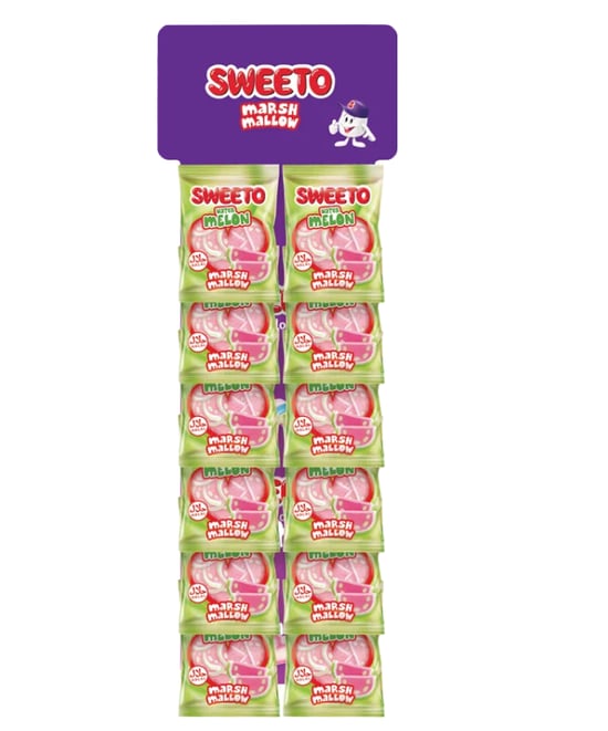 Sweeto Marshmallow 30 Gr Asalak Standlı Watermelon Kartela