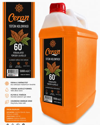 5 Litre Tütün Kolonyası 5 Litre Ceran Marka