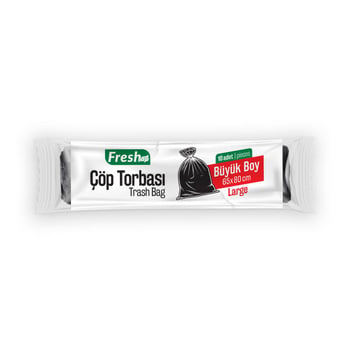 Fresh-up Çöp Torbası Büyük Boy 80g Siyah 10 Adet