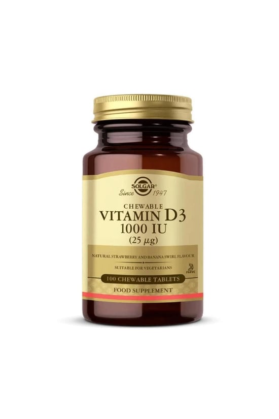 Solgar Vitamin D3 Cheaweble 1000 İu 100 Tablet