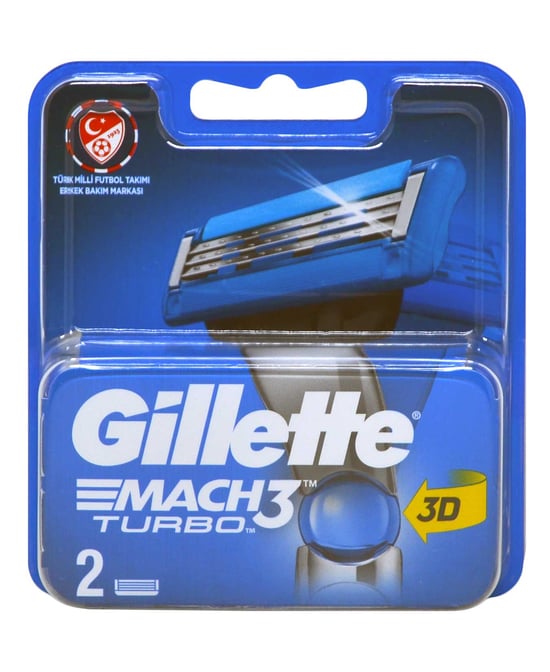 Gillette Mach 3 Turbo Yedek Tıraş Bıçağı 2'li