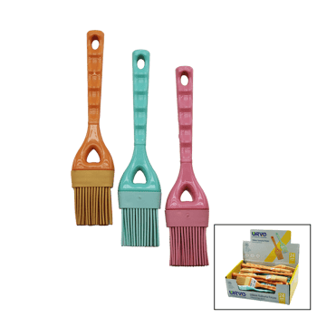 Urve Ur-3068 ( Silikon ) Yumurta Fırçası ( Renkli & Plastik Saplı & 6--21.5cm )