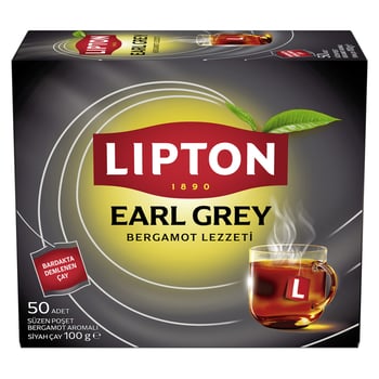 Lipton Early Grey 50'li Bardak 100gr