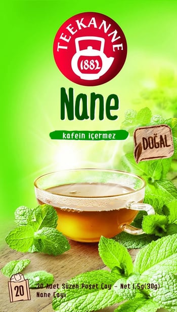 Teekanne 20lİ Süzen Poşet Bİtkİ Çayi Nane Doğal (kafeİn İçermez) 30gr