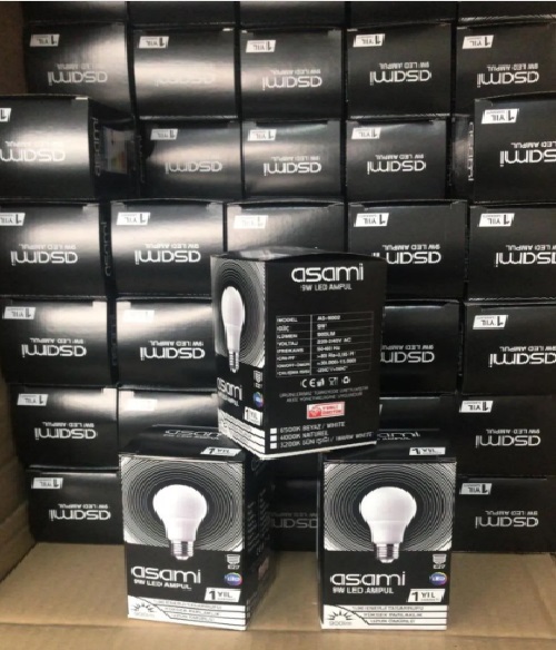 Asami 9w Led Ampül Yerli̇ Üreti̇m Beyaz Işik