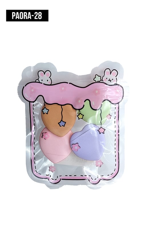 İthal Aksesuar Renkli Makyaj Süngeri Paora-28