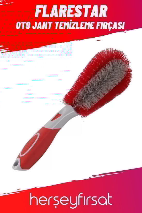 HERŞEYFIRSAT Flarestar Oto Jant Temizleme  Fırçası Hassas Kılları Sayesinde  Jantları  Çizmez
