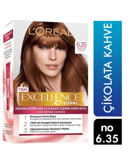 Barkod-loreal Excellence Set Saç Boyası Çikolata Kahve No:6.35