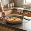 Papilla Fred ( Frying Pan ) ( 30 Cm ) ( Maxi ) ( Granit Tava ) ( Gri Kırçıllı ) ( Tek Saplı ) ( Brkt-706141 )