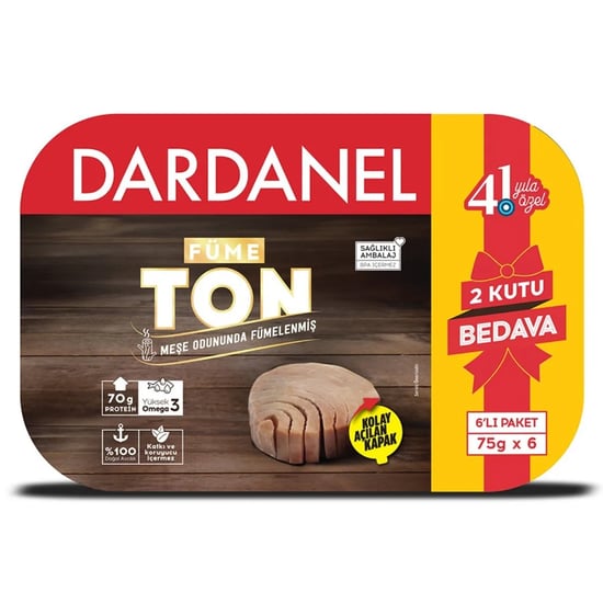 Dardanel 75gr Yağda Füme Ton 6'lı