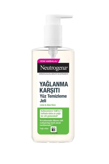 Yüz Temizleme Jeli Neutrogena Yağlanma Karşıtı 200 Ml Lime & Aloe Vera