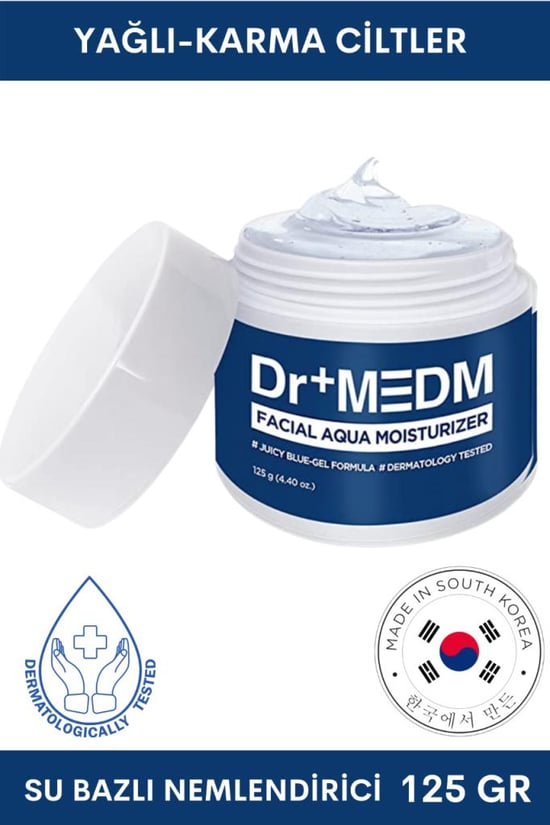 Dermal Dr+medm Facial Aqua Yağlı ve Karma Ciltler için Nemlendiri