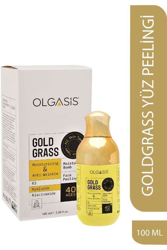 Olgasis Gold Grass Face Peeling 40 Sıkılaştırıcı & Yoğun Kırışıklık Karşıtı Altın Otu Peeling 100 ml