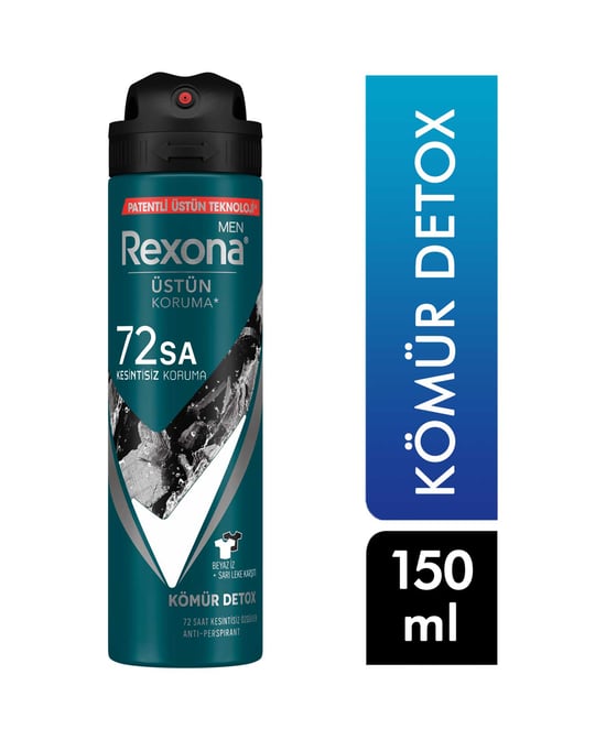 rexona, erkek deodorant, rexona kömür detoks, rexona invisible, toptan deodorant, toptan kozmetik, 150 ml deodorant