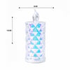 Led Candle Kamp Yakut-13637 ( Büyük Boy= Çap:5cm & Y: 16cm ) ( Pilli ) Led Mum ( Mika Kristal Plastik )