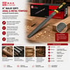 Bhd-00420 ( 8" İnc ) ( Balık Sırtı ) Ağaç & Metal Törpüsü ( Metal Eğe ) ( Kauçuk Plastik Saplı )