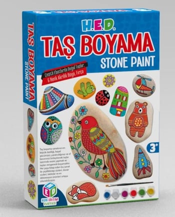 Eğitici Aktivite Kutu Oyunu Taş Boyama
