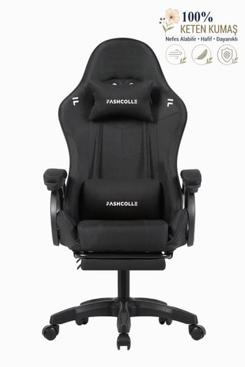 Fashcolle Dynamic Air Kumaş Black Masajlı Oyuncu Koltuğu