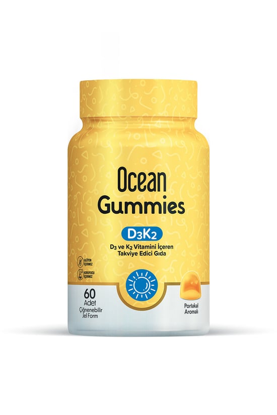 Ocean Gummies D3 K2 Vitamini 60 Adet
