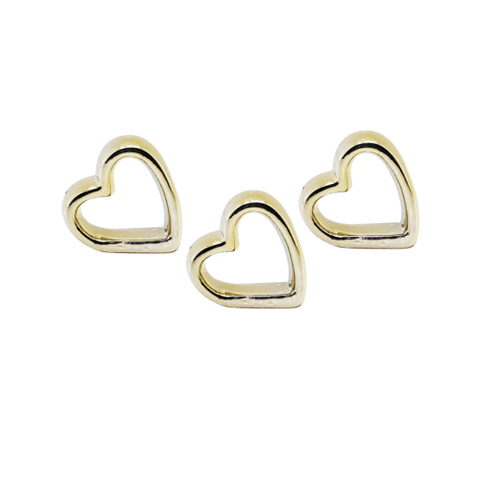Yakut-12456 ( Tekli Kalp ) ( Gold & Seramik ) Biblo & Dekoratif Süs Eşyası