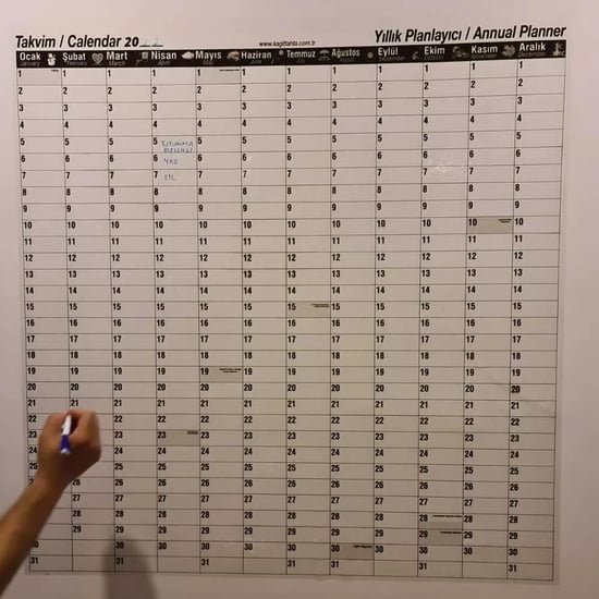 Private 5 Adet Yıllık Planlayıcı 2023 Takvim – 100×100 Cm