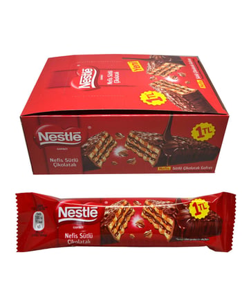 Nestle,Nestle Classic Sütlü Çikolatalı Çıtır Gofret 18 gr,çikolata,atıştırmalık ürünler,atıştırmalık,aburcubur,aburcubur çeşitleri,çikolata çıtır çikolata,sütlü çikolata,nestle çikolata fiyatları,toptan satın al,toptantr,toptan mağazacılık