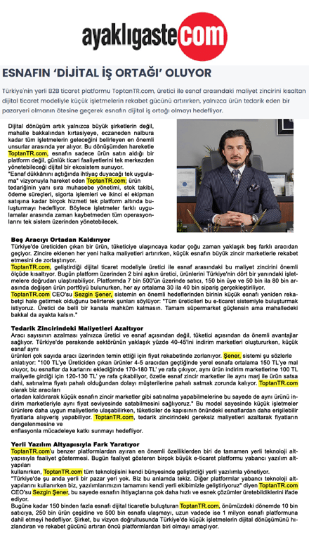Ayaklı Gaste: ToptanTR.com Esnaf İçin Tedariki Yeniden Şekillendiriyor
