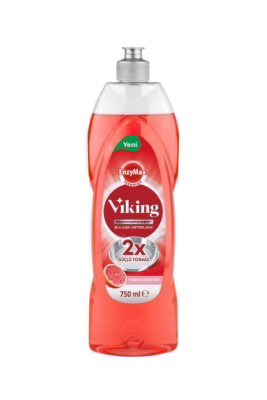 Viking Technopower Bulaşık Deterjanı Pembe Greyfurt 750 Ml