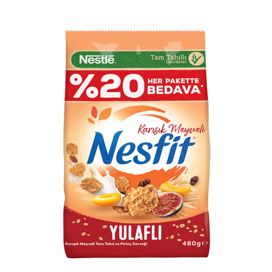 Nesfit 480gr Karışık Meyveli %20 Bedava