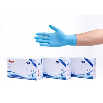 Mavi Nitril Eldiven Xl Beden 100’lük Kutu