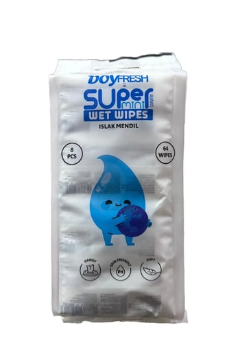 Doyfresh Islak Cep Mendılı 8'lı Paket Beyaz