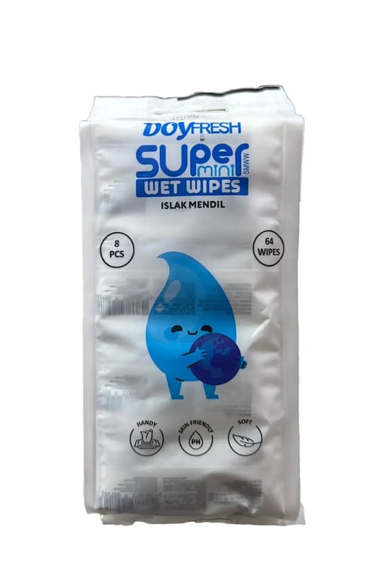 Doyfresh Islak Cep Mendılı 8'lı Paket Beyaz