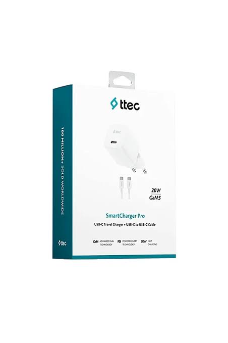 Ttec Smartcharger Seyahat Hızlı Şart Aleti + Usb-c-usb-c Kablo, Beyaz