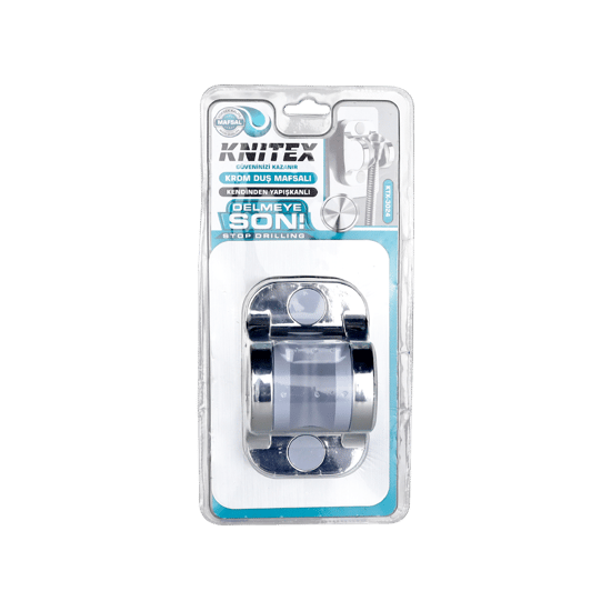 Kinetex Ktx-3024 ( Krom & Vakumlu ) Yapışkanlı Duş Askısı & Mafsal